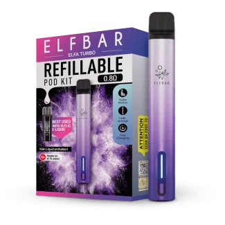 Elfa Turbo aurora-lila E-Zigaretten Set - Elfbar