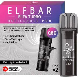 Elfa Turbo Leer Pod 0,8 Ohm (2 Stück) - Elfbar