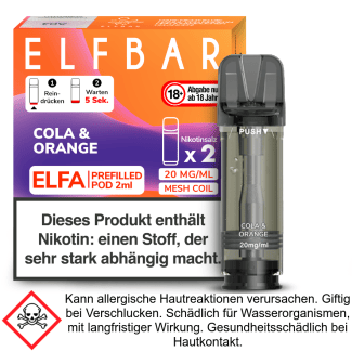Elfbar - Elfa Pod Cola & Orange 20 mg/ml (2 Stück pro Packung)
