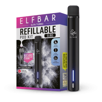 Elfbar - Elfa Turbo E-Zigaretten Set schwarz