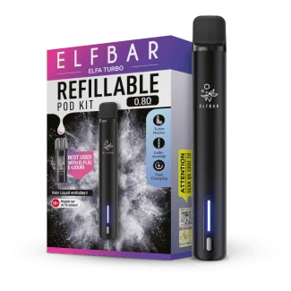 Elfbar - Elfa Turbo E-Zigaretten Set schwarz