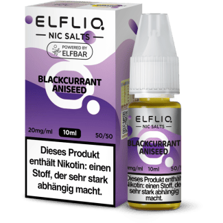ELFBAR ELFLIQ - Blackcurrant Aniseed - Nikotinsalz Liquid