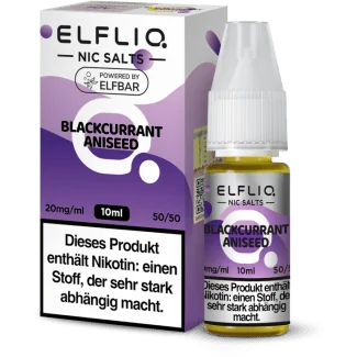 ELFBAR ELFLIQ - Blackcurrant Aniseed - Nikotinsalz Liquid