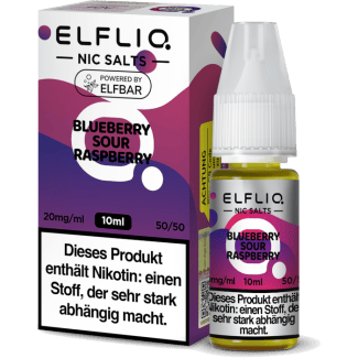 ELFBAR ELFLIQ - Blueberry Sour Raspberry - Nikotinsalz Liquid