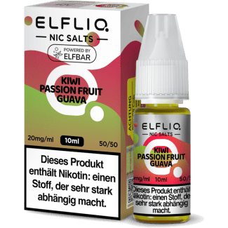 ELFBAR ELFLIQ - Kiwi Passion Fruit Guava - Nikotinsalz Liquid
