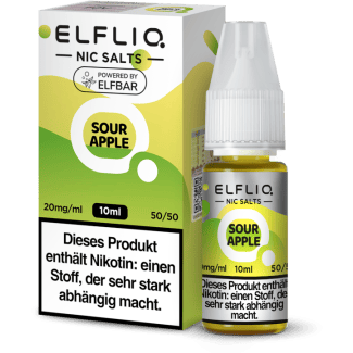 ELFBAR ELFLIQ - Sour Apple - Nikotinsalz Liquid