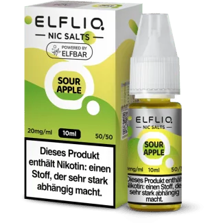 ELFBAR ELFLIQ - Sour Apple - Nikotinsalz Liquid