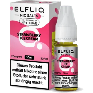 ELFBAR ELFLIQ - Strawberry Ice Cream - Nikotinsalz Liquid