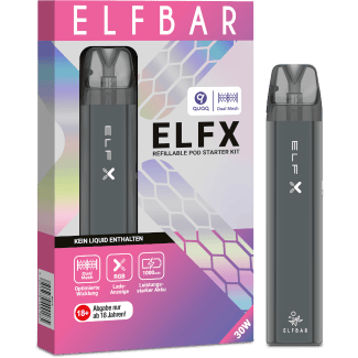 Elfx Schwarz E-Zigaretten Set - Elfbar