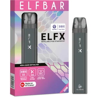 Elfx Schwarz E-Zigaretten Set - Elfbar