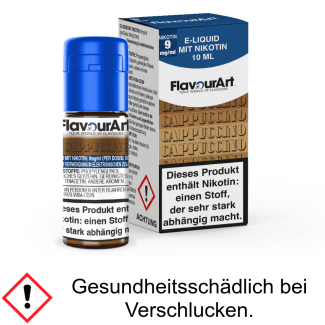 FlavourArt - Cappuccino E-Zigaretten Liquid 9 mg/ml