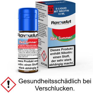 FlavourArt - Red Summer E-Zigaretten Liquid 18 mg/ml