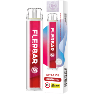 Flerbar - M Einweg E-Zigarette - Apple Ice 0 mg/ml