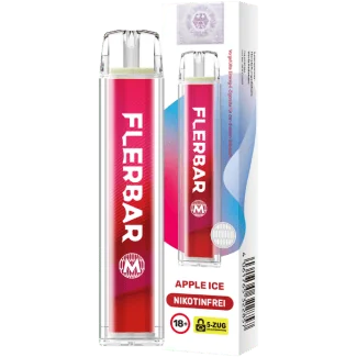Flerbar - M Einweg E-Zigarette - Apple Ice 0 mg/ml