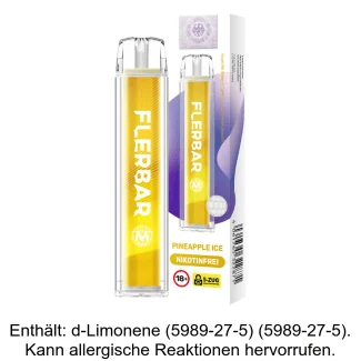 Flerbar - M Einweg E-Zigarette - Pineapple Ice 0 mg/ml