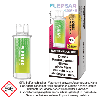 Flerbar Pod Watermelon Ice 20 mg/ml (2 Stück pro Packung)