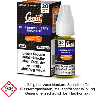 GeekVape - Geekit - Blueberry Cherry Lemonade - Nikotinsalz Liquid 20 mg/ml