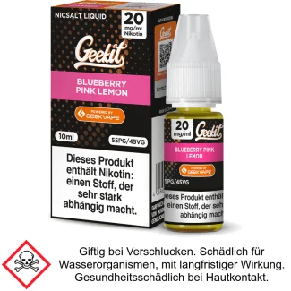 GeekVape - Geekit - Blueberry Pink Lemon - Nikotinsalz Liquid 20 mg/ml