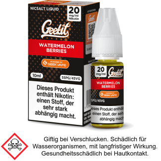 GeekVape - Geekit - Watermelon Berries - Nikotinsalz Liquid 20 mg/ml
