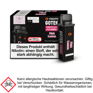 GoTek Liquid Pod Pink Lemon 20 mg/ml (2 Stück) - Aspire