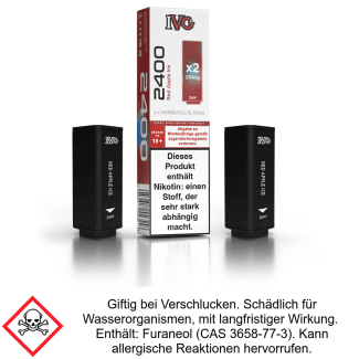 IVG Pod 2400 Red Apple Ice (2 Stück pro Packung)