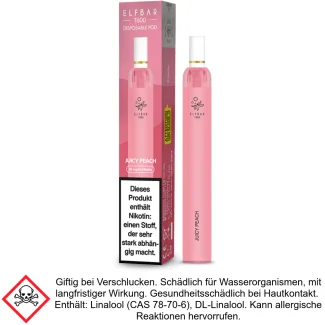 Juicy Peach Elf Bar Filter T600 Einweg E-Zigarette