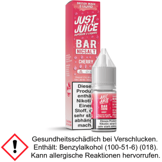 Just Juice - Bar - Cherry - Nikotinsalz Liquid 10 mg/ml