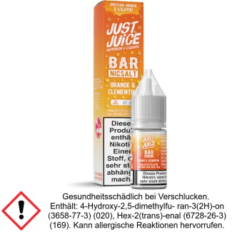 Just Juice - Bar - Orange & Clementine - Nikotinsalz Liquid 10 mg/ml