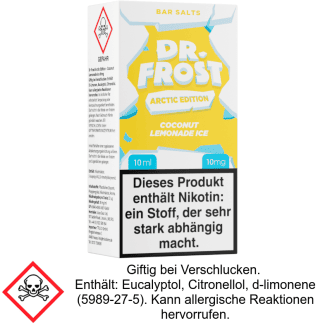Liquid Arctic Edition Coconut Lemonade Ice 10 mg/ml Nikotinsalz - Dr. Frost