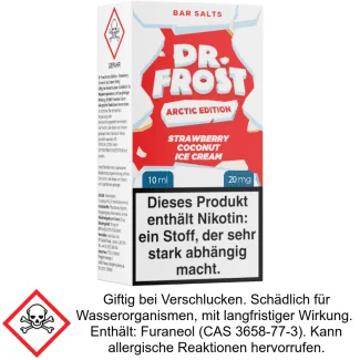 Liquid Arctic Edition Strawberry Coconut Ice Cream 20 mg/ml Nikotinsalz - Dr. Frost