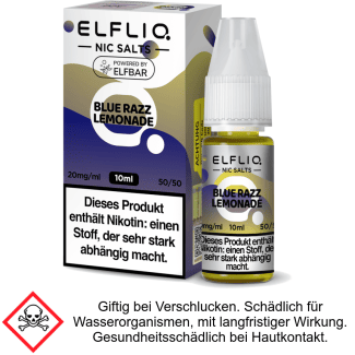 Liquid Blue Razz Lemonade 20 mg/ml - Elfliq Nikotinsalz