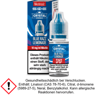 Liquid Crystal Blue Razz Lemonade 10 mg/ml Nikotinsalz - SKE
