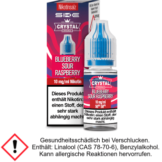 Liquid Crystal Blueberry Sour Raspberry 10 mg/ml Nikotinsalz - SKE