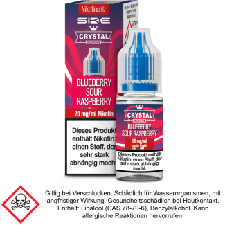 Liquid Crystal Blueberry Sour Raspberry 20 mg/ml Nikotinsalz - SKE