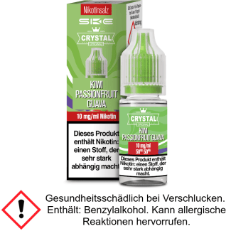 Liquid Crystal Kiwi Passionfruit Guava 10 mg/ml Nikotinsalz - SKE