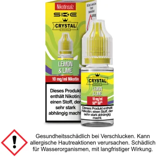 Liquid Crystal Lemon & Lime 10 mg/ml Nikotinsalz - SKE
