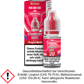 Liquid Crystal Strawberry Burst 10 mg/ml Nikotinsalz - SKE