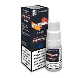 Liquid Double Peach 20 mg/ml Nikotinsalzliquid - Overvape
