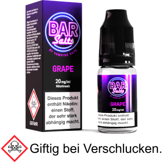 Liquid Grape Bar Salts 20 mg/ml Nikotinsalz - Vampire Vape