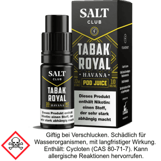 Liquid Havana 20 mg/ml Nikotinsalz - Salt Club Flavorist
