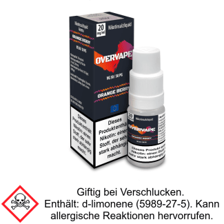 Liquid Orange Berry 20 mg/ml Nikotinsalzliquid - Overvape