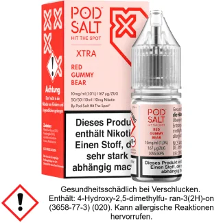 Liquid Red Gummy Bear 10 mg/ml Nikotinsalz - Pod Salt X