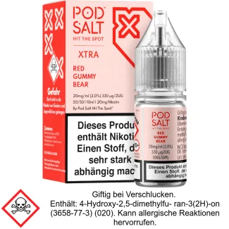 Liquid Red Gummy Bear 20 mg/ml Nikotinsalz - Pod Salt X