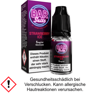 Liquid Strawberry Ice Bar Salts 5 mg/ml Nikotinsalz - Vampire Vape