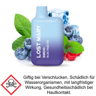 Lost Mary BM600 Blue Razz Ice 20 mg/ml Nikotin