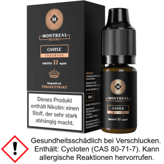 Montreal Original - Castle E-Zigaretten Liquid 12 mg/ml