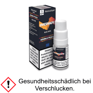 Overvape - Double Peach - Nikotinsalz Liquid 5 mg/ml