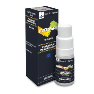 Overvape - Pineapple Peach Mango - Nikotinsalz Liquid 0 mg/ml