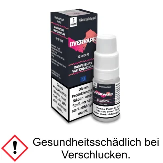 Overvape - Raspberry Watermelon - Nikotinsalz Liquid 5 mg/ml