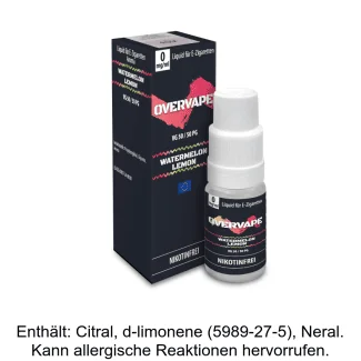 Overvape - Watermelon Lemon - Nikotinsalz Liquid 0 mg/ml